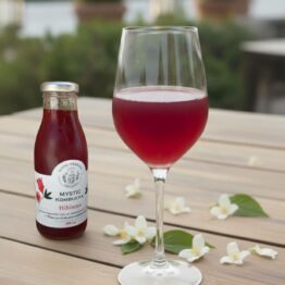 Kombucha-A lightly sparkling health drink made from fermented black or green tea
